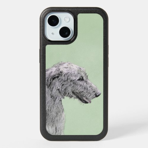 Irish Wolfhound Painting _ Cute Original Dog Art O iPhone 15 Case