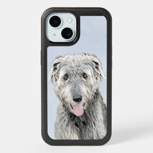 Irish Wolfhound Painting _ Cute Original Dog Art O iPhone 15 Case