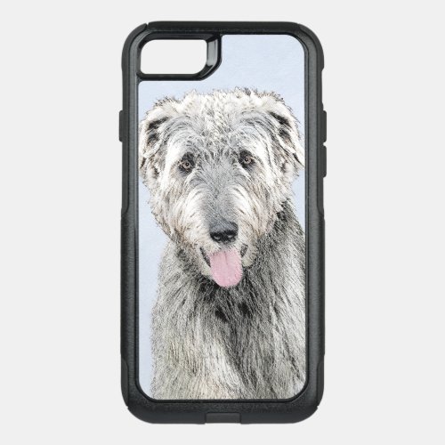 Irish Wolfhound Painting _ Cute Original Dog Art OtterBox Commuter iPhone SE87 Case