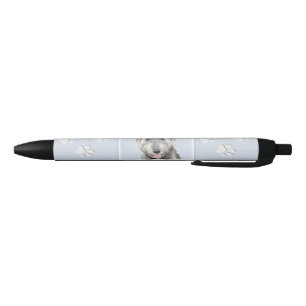 Irish Wolfhound Painting - Cute Original Dog Art Pen