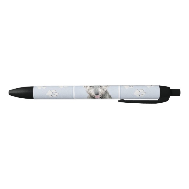 Irish Wolfhound Painting - Cute Original Dog Art Pen (Bottom)