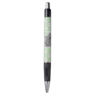 Irish Wolfhound Painting - Cute Original Dog Art Pen