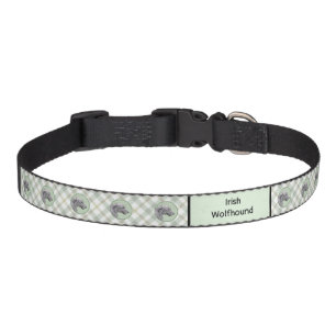 Irish Wolfhound Painting - Cute Original Dog Art Pet Collar