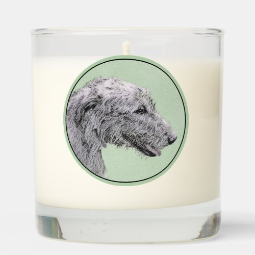 Irish Wolfhound Painting _ Cute Original Dog Art Scented Candle