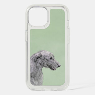 Irish Wolfhound Painting - Cute Original Dog Art iPhone 15 Case