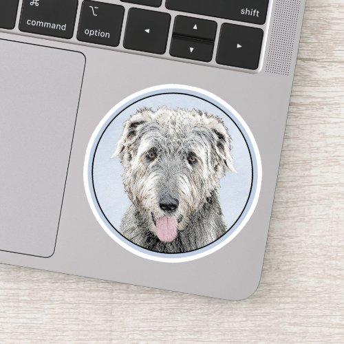 Irish Wolfhound Painting _ Cute Original Dog Art Sticker