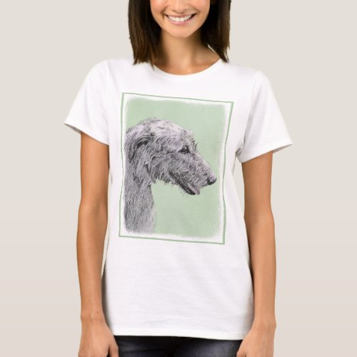 Irish Wolfhound Painting _ Cute Original Dog Art T_Shirt