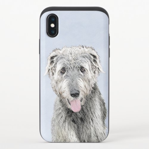 Irish Wolfhound Painting _ Cute Original Dog Art iPhone X Slider Case