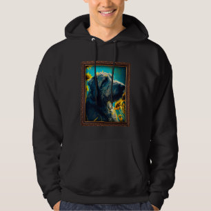Irish Wolfhound Painting Sunflower Flower Mom Wome Hoodie