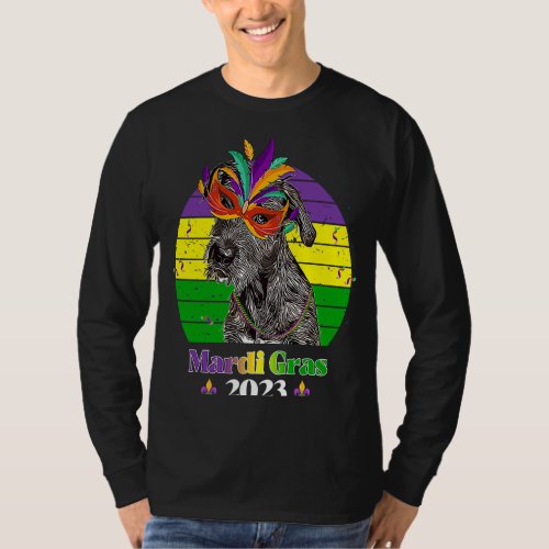 Irish Wolfhound Party Dog Mardi Gras 2023 T_Shirt