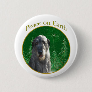 Irish Wolfhound Peace Button