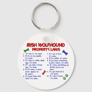 IRISH WOLFHOUND Property Laws 2 Keychain