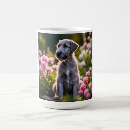 Irish Wolfhound puppy dog cute  Coffee Mug