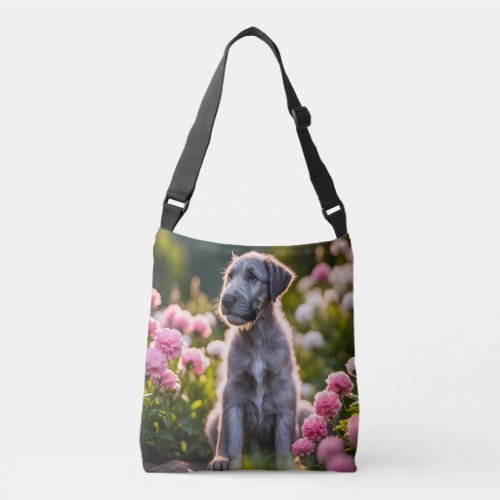 Irish Wolfhound puppy dog cute shoulder bag