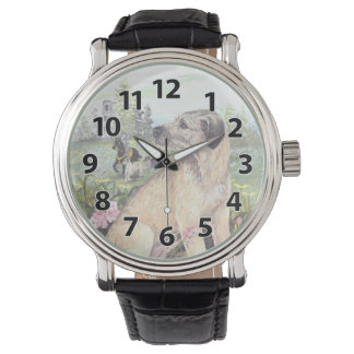 Irish Wolfhound Puppy Dreamer Wristwatch