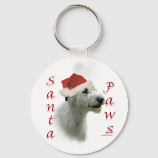 Irish Wolfhound Santa Paws Keychain