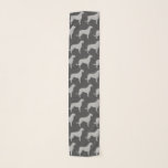 Irish Wolfhound Silhouettes Pattern Scarf<br><div class="desc">Irish Wolfhound Lover's Scarf</div>