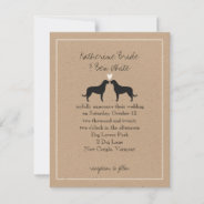 Irish Wolfhound Silhouettes Wedding Invitation at Zazzle
