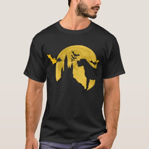 Irish Wolfhound Spooky Horror Bat Halloween Dog T_Shirt