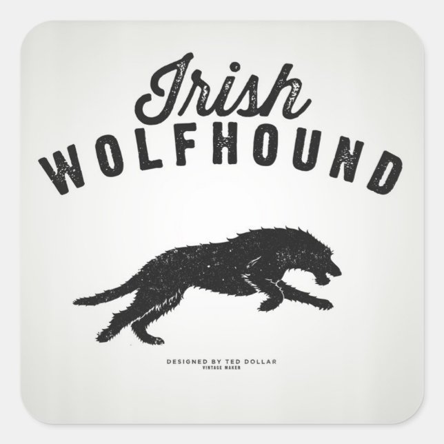 Irish Wolfhound Sticker (Front)