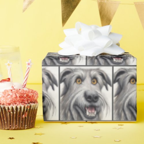 Irish Wolfhound Surprise Wrapping Paper