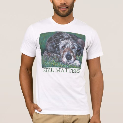 Irish Wolfhound t shirt Size Matters