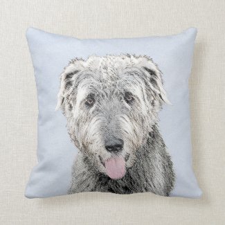 Irish Wolfhound Throw Pillow