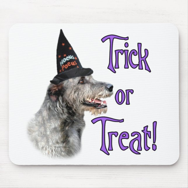 Irish Wolfhound Trick Mouse Pad (Front)