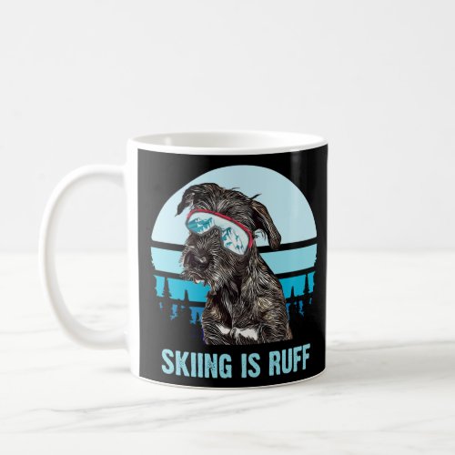 Irish Wolfhound Winter Skiing is Ruff Ski Dog Love Coffee Mug