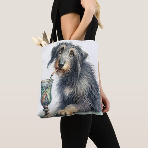 Irish Wolfhound With Soda Tote Bag