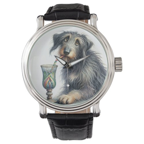 Irish Wolfhound With Soda Watch