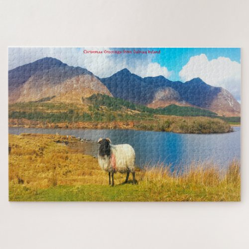 Irish Woolly Sheep Galway Ireland Jigsaw Puzzle