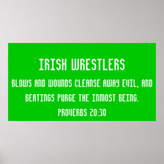 Irish wrestlers poster