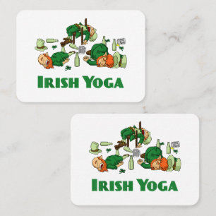 Irish Yoga Funny St. Patrick's Day Business Card