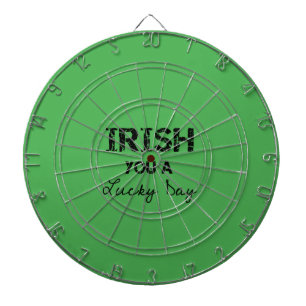 irish you a lucky day dart board
