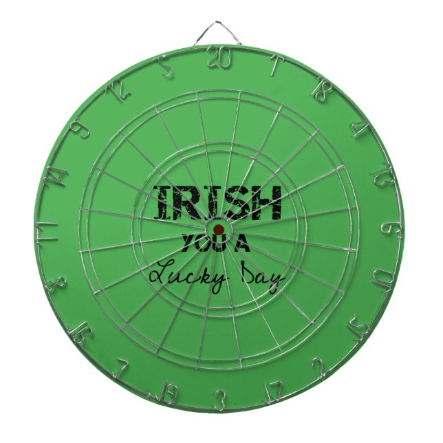 irish you a lucky day dart board (Front)