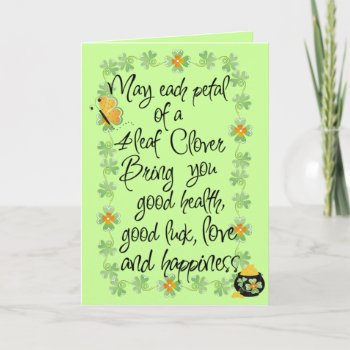 Irish You Good Luck Greeting Card by kidsonly at Zazzle