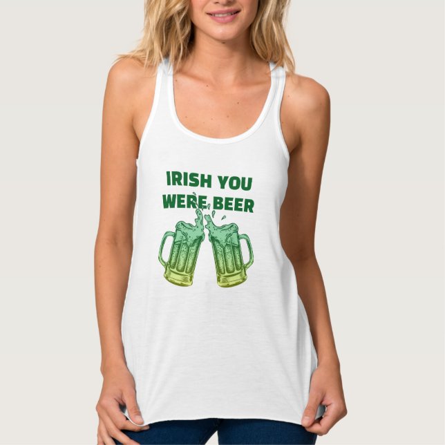 Irish You Were Beer Baby Tank Top (Front)