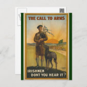 Irishmen: Don't You Hear It? Postcard (Front/Back)