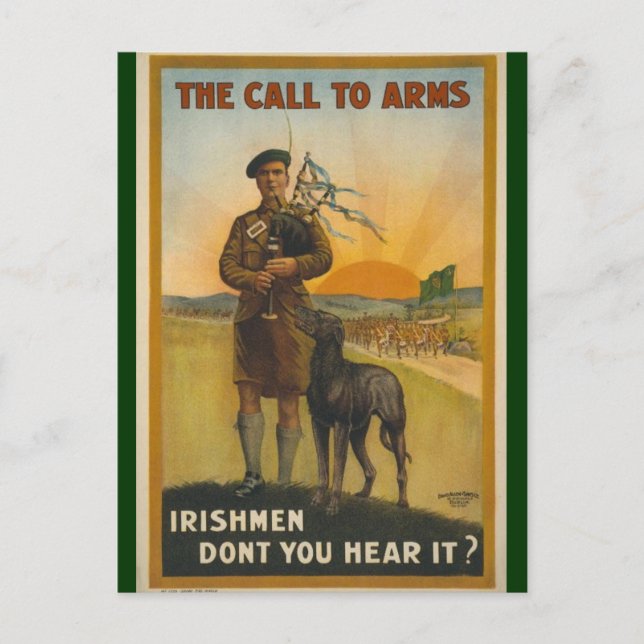 Irishmen: Don't You Hear It? Postcard (Front)
