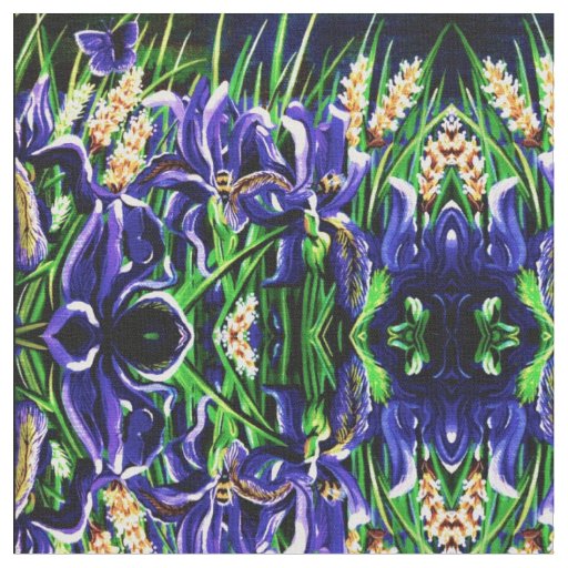 Iris's and Bees Fabric