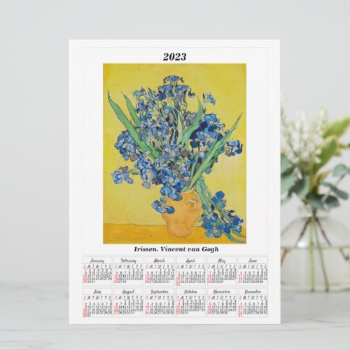 Irissen Calendar for 2023 Vincent van Gogh