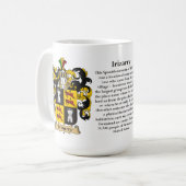 Irizarry, the Origin, the Meaning and the Crest Coffee Mug (Front Left)