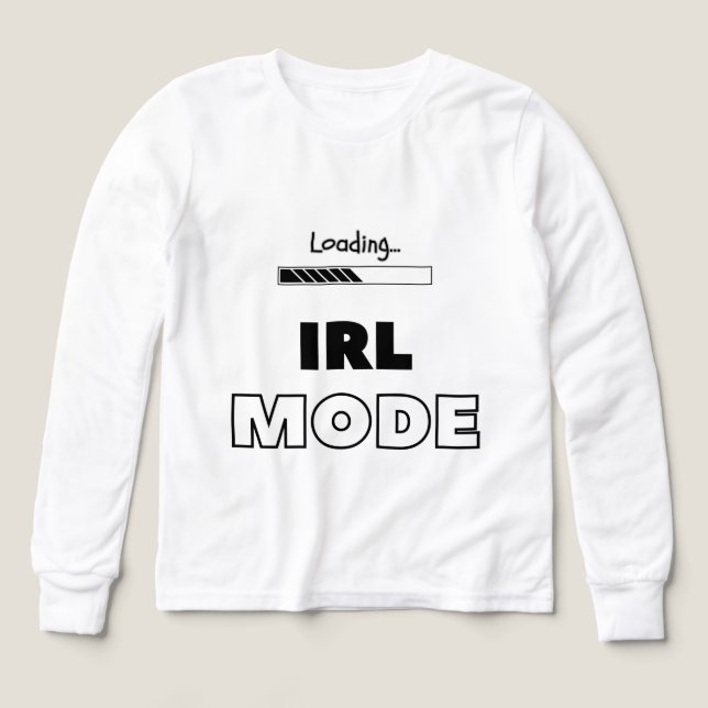 IRL Mode Loading Bar Tri-Blend Shirts (Design Front)