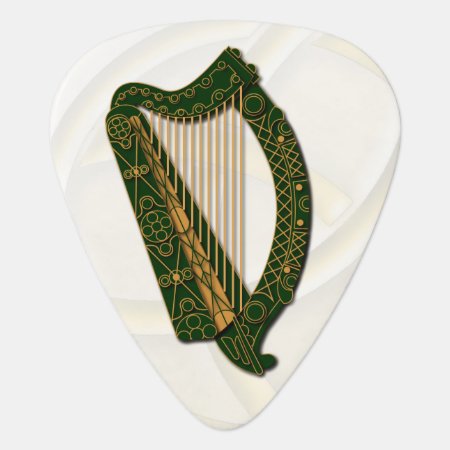 Irland's Coat Of Arms Harp -guitar Pic Guitar Pick