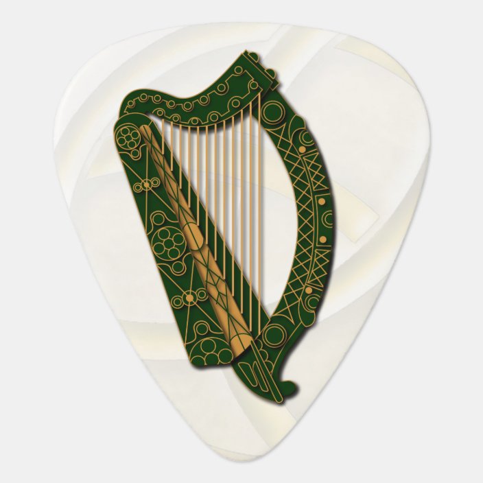 Irland's Coat Of Arms Harp -Guitar Pic Guitar Pick | Zazzle.com