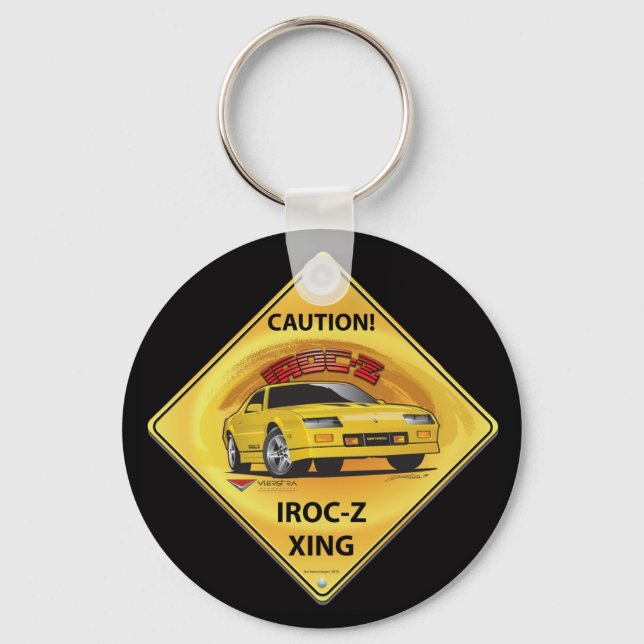 IROC84-2Black Keychain (Front)