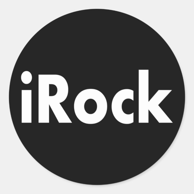 iRock Classic Round Sticker (Front)