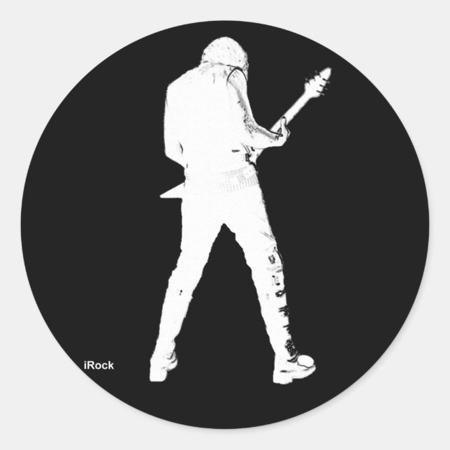 irock classic round sticker (Front)