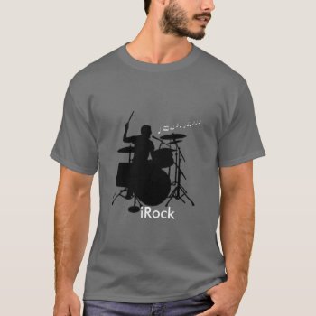 Irock Drummer Tee by DeeperSymphony at Zazzle